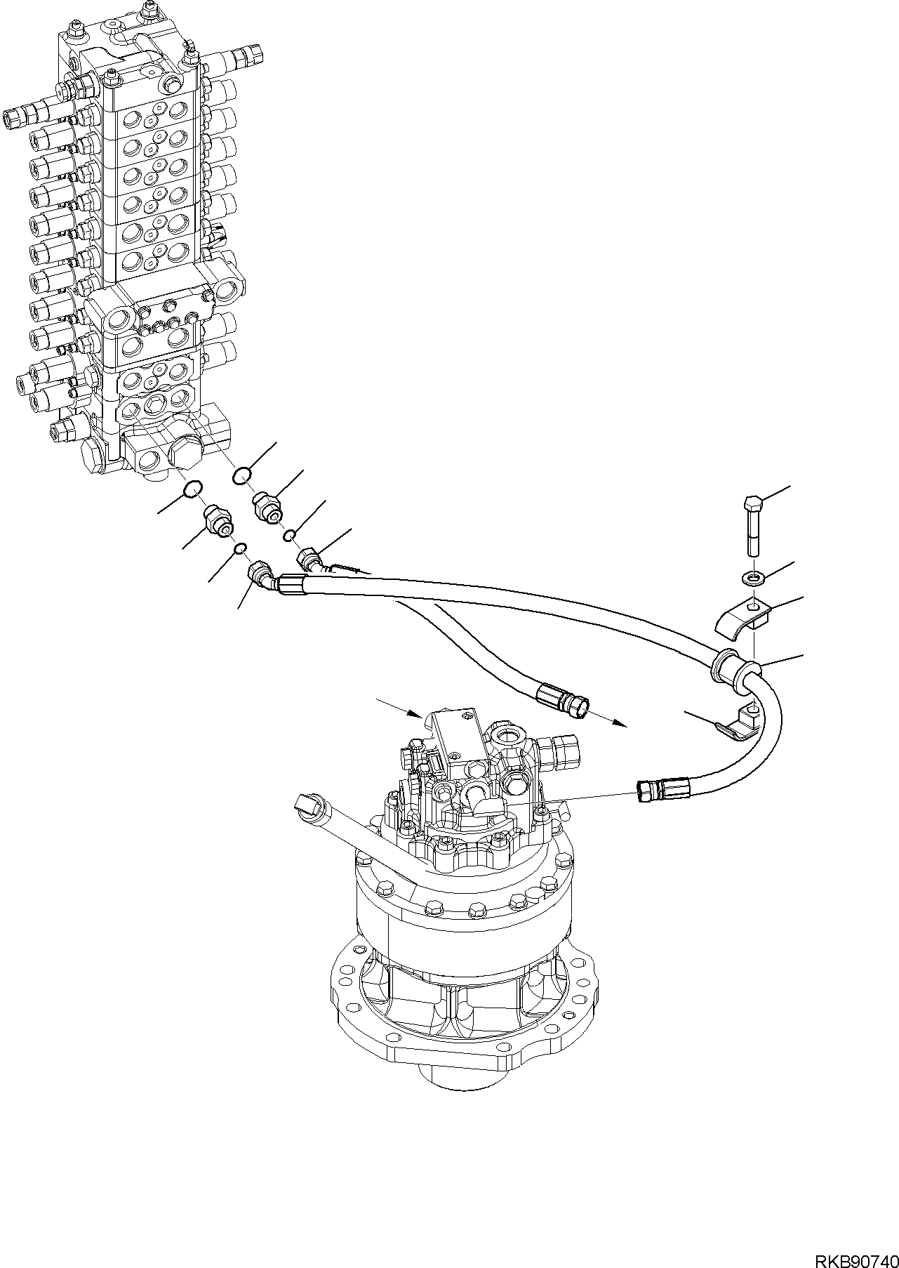 Шланг 21D-62-32590 KOMATSU