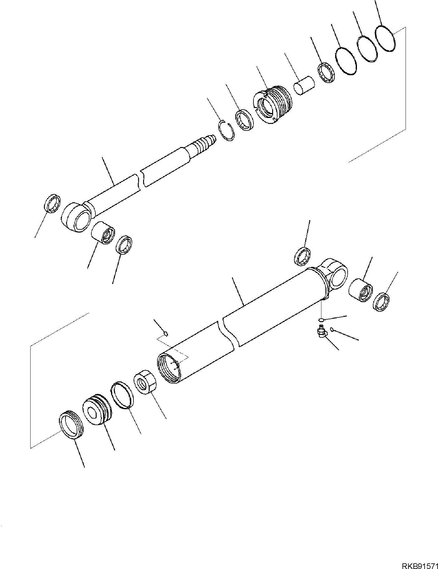 CYLINDER, ASSEMBLY 707-00-XK033 KOMATSU