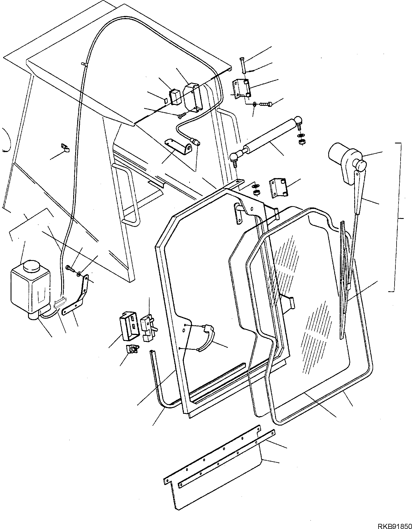 KIT, WINDSHIELD 334457052 KOMATSU