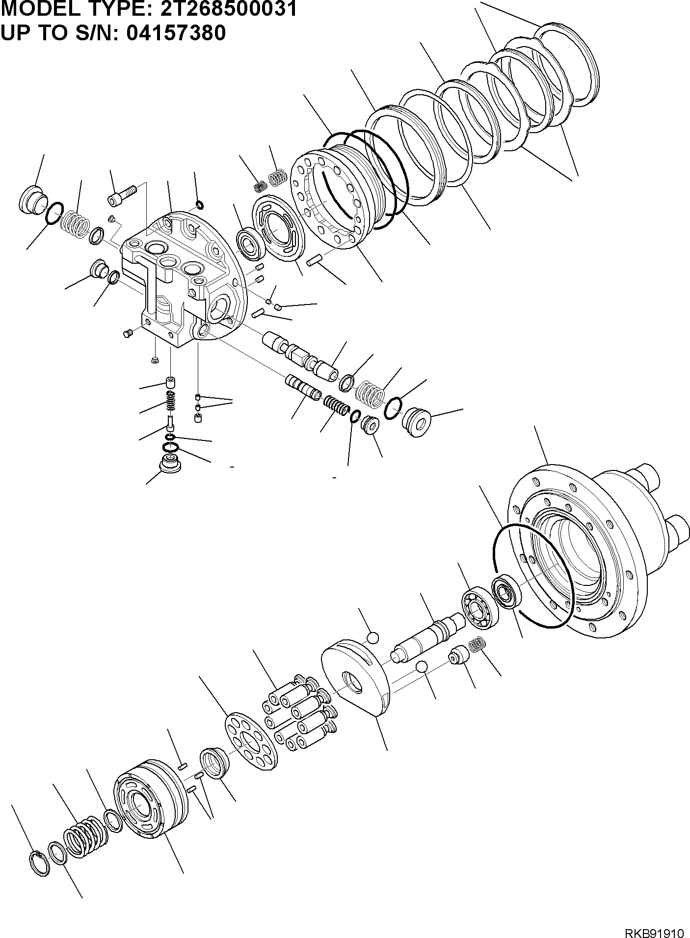 HYDRAULIC MOTOR, ASSEMBLY RT1T215005580 KOMATSU