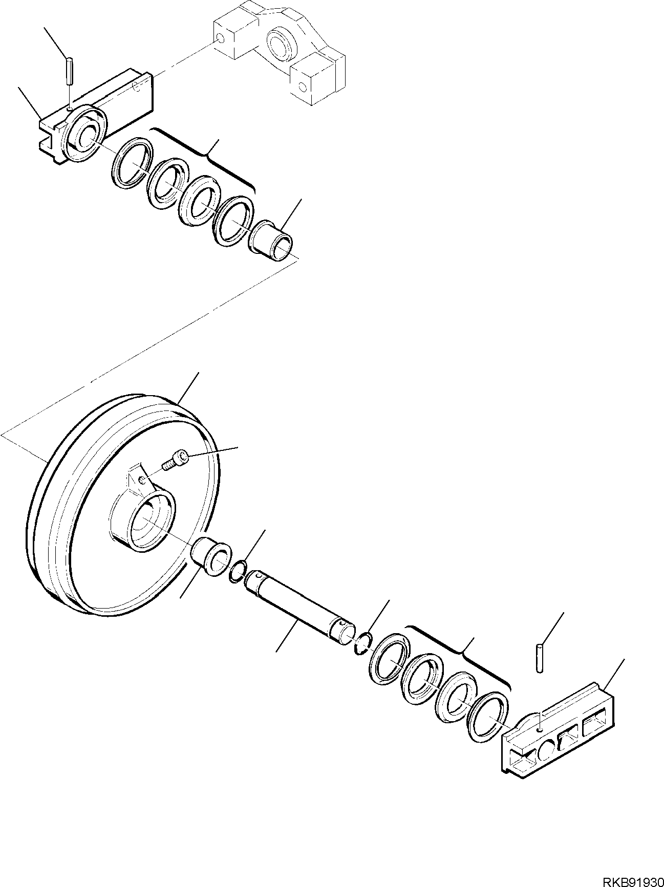 IDLER, ASSEMBLY 22E-30-11801 KOMATSU