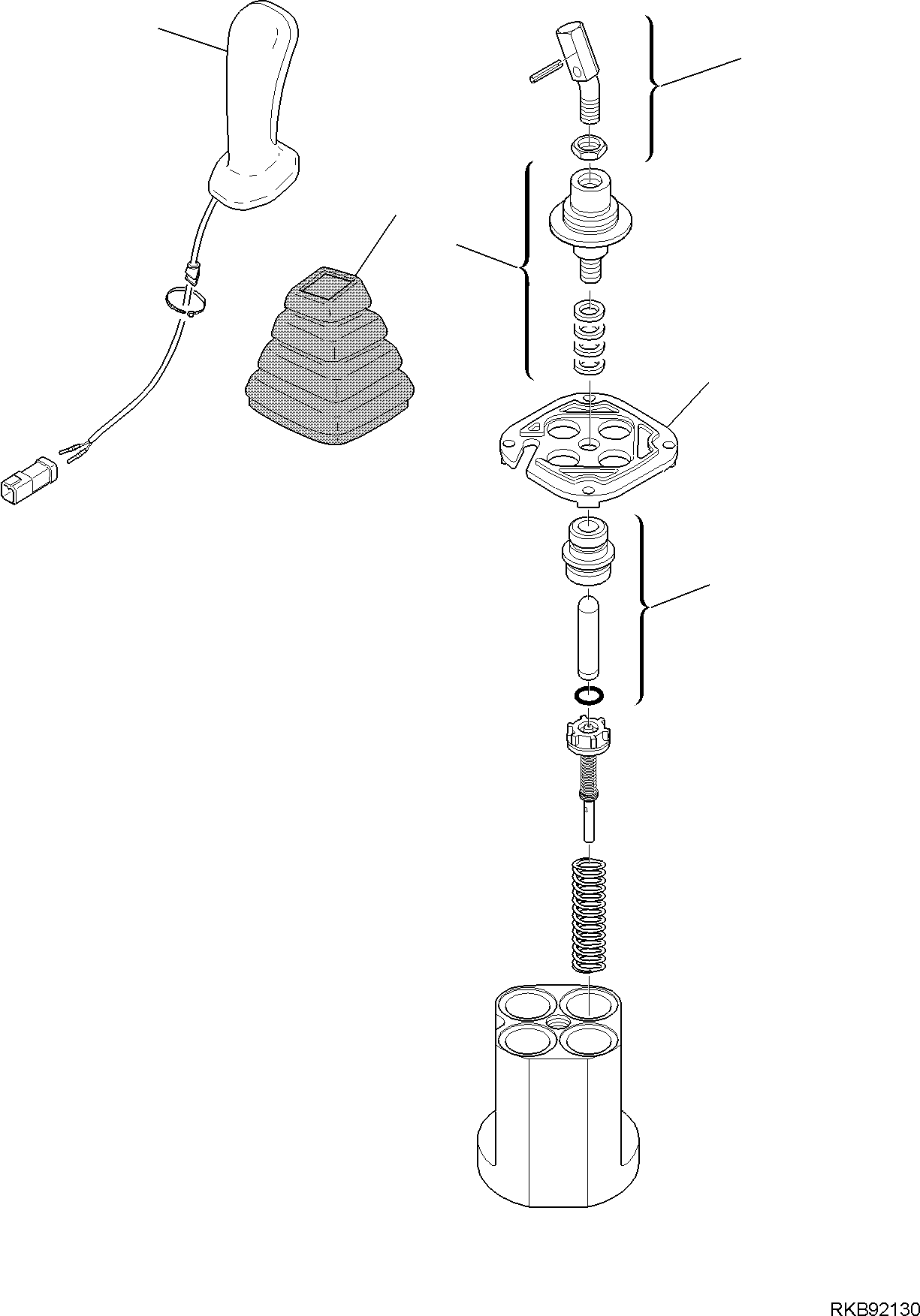 PPC VALVE, R.H. 42N-64-12430 KOMATSU