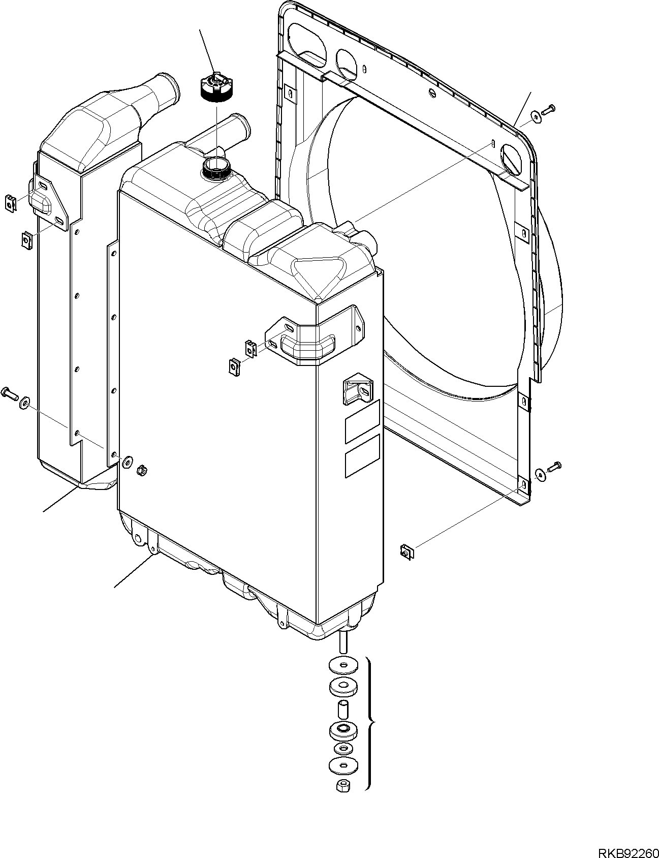 RADIATOR, ASSEMBLY 42N-03-11872 KOMATSU