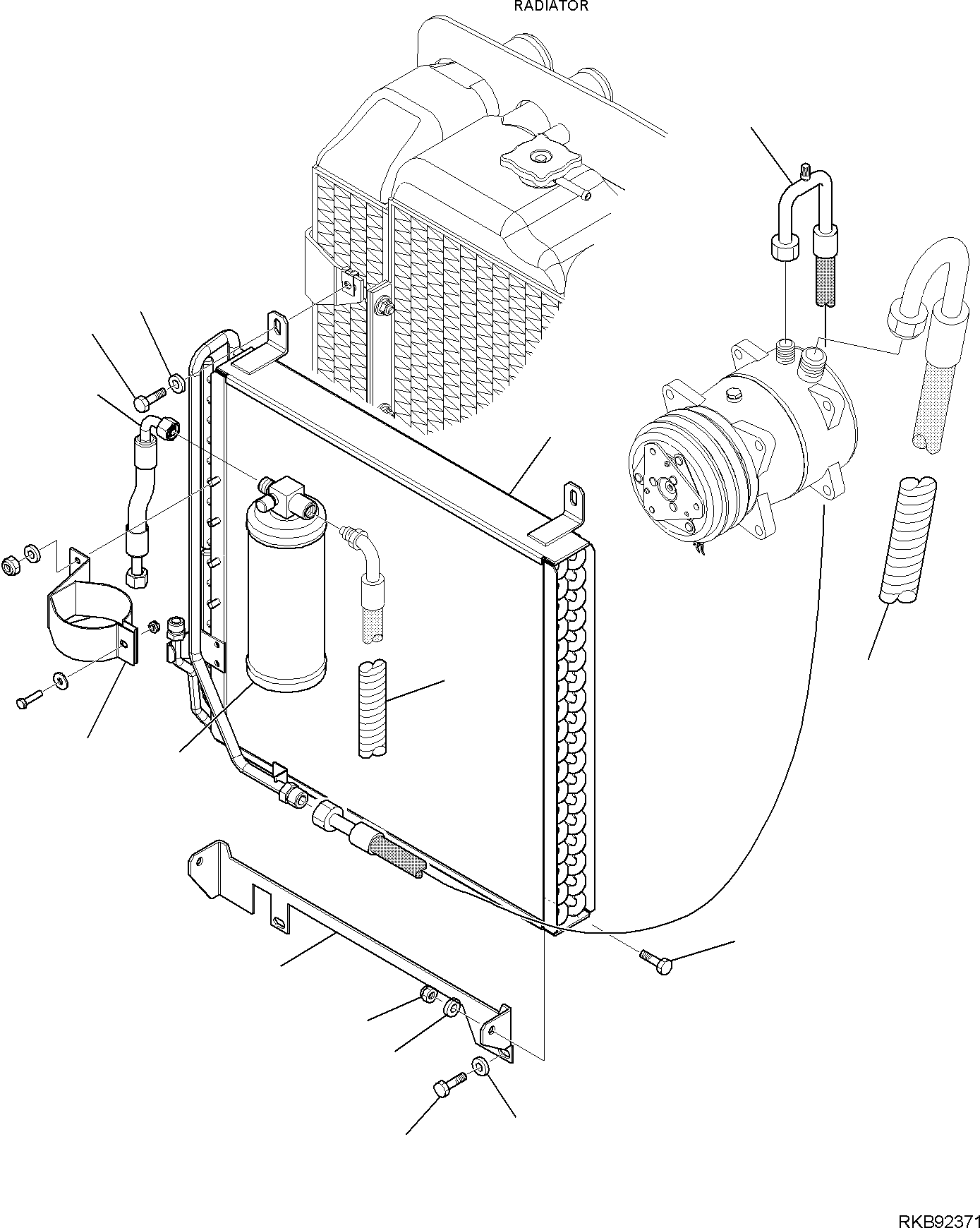 CONDENSER, ASSEMBLY 42N-07-11142 KOMATSU