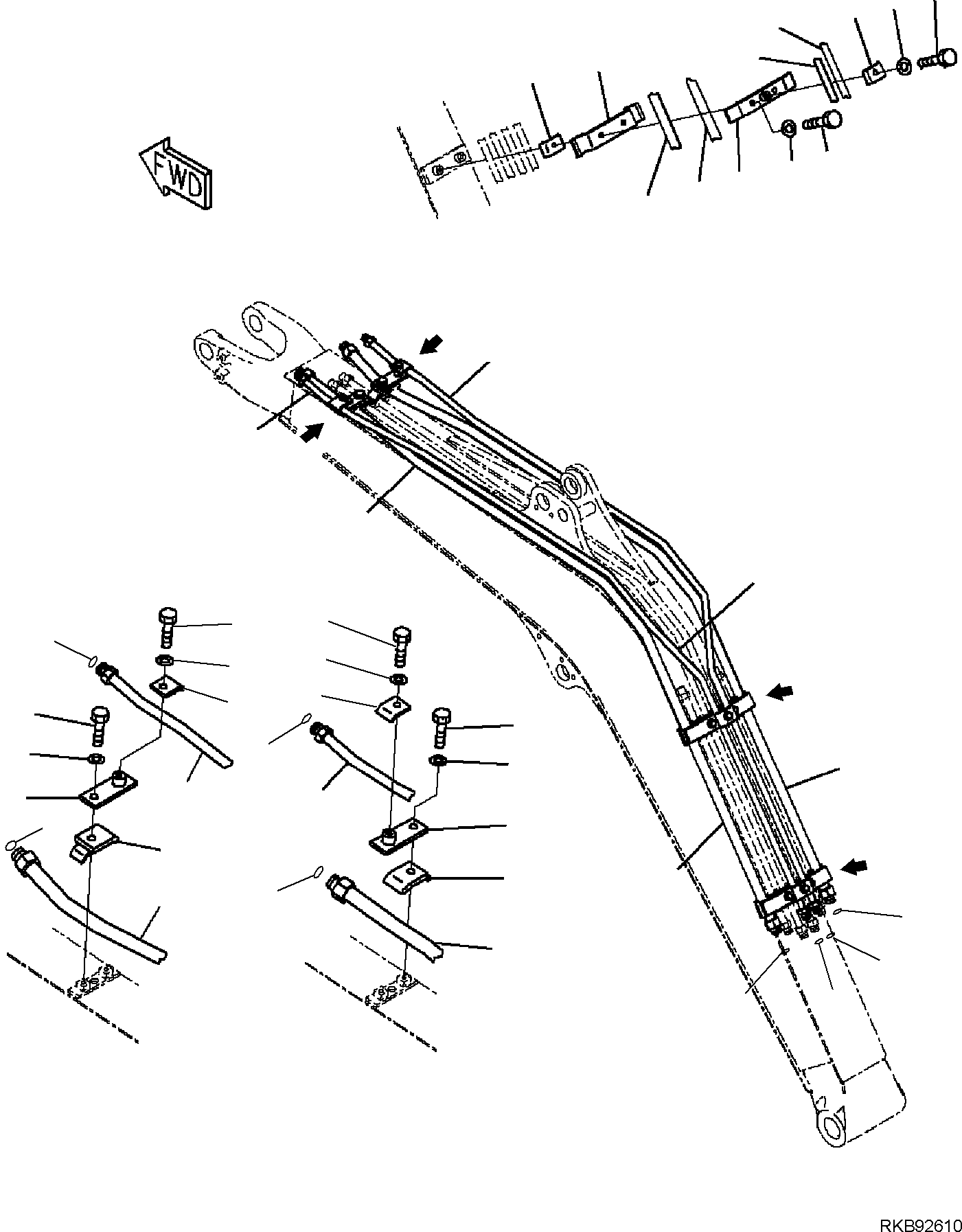 Хомут 22F-973-3860 KOMATSU