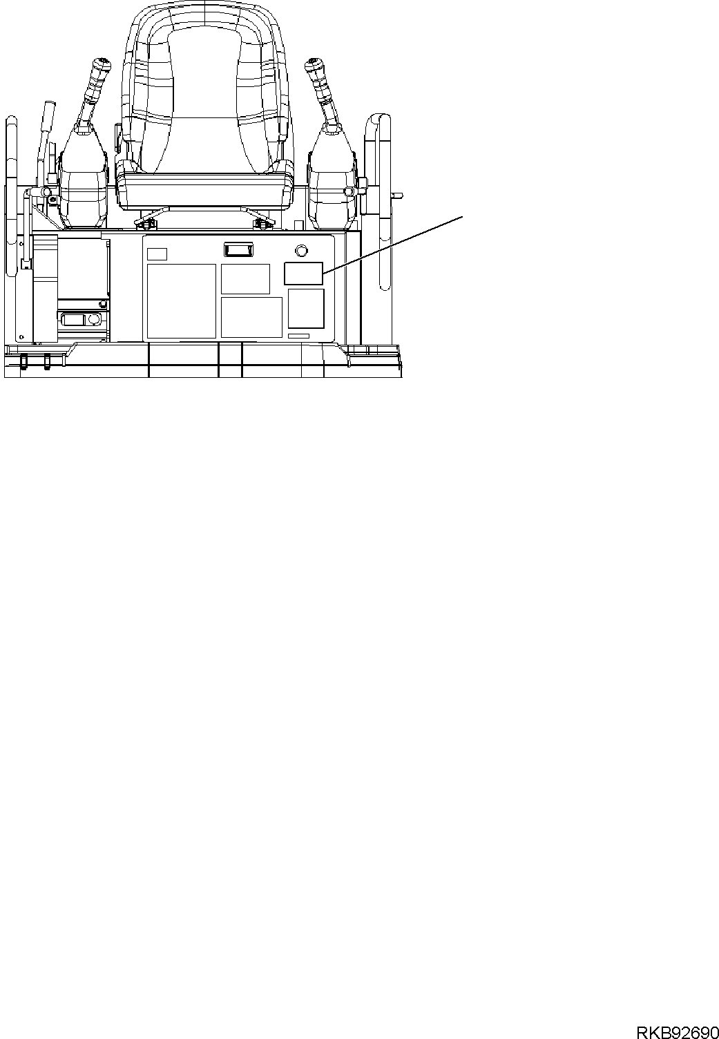 DECAL, LIFTING CAPACITY 2A1-98-11310 KOMATSU