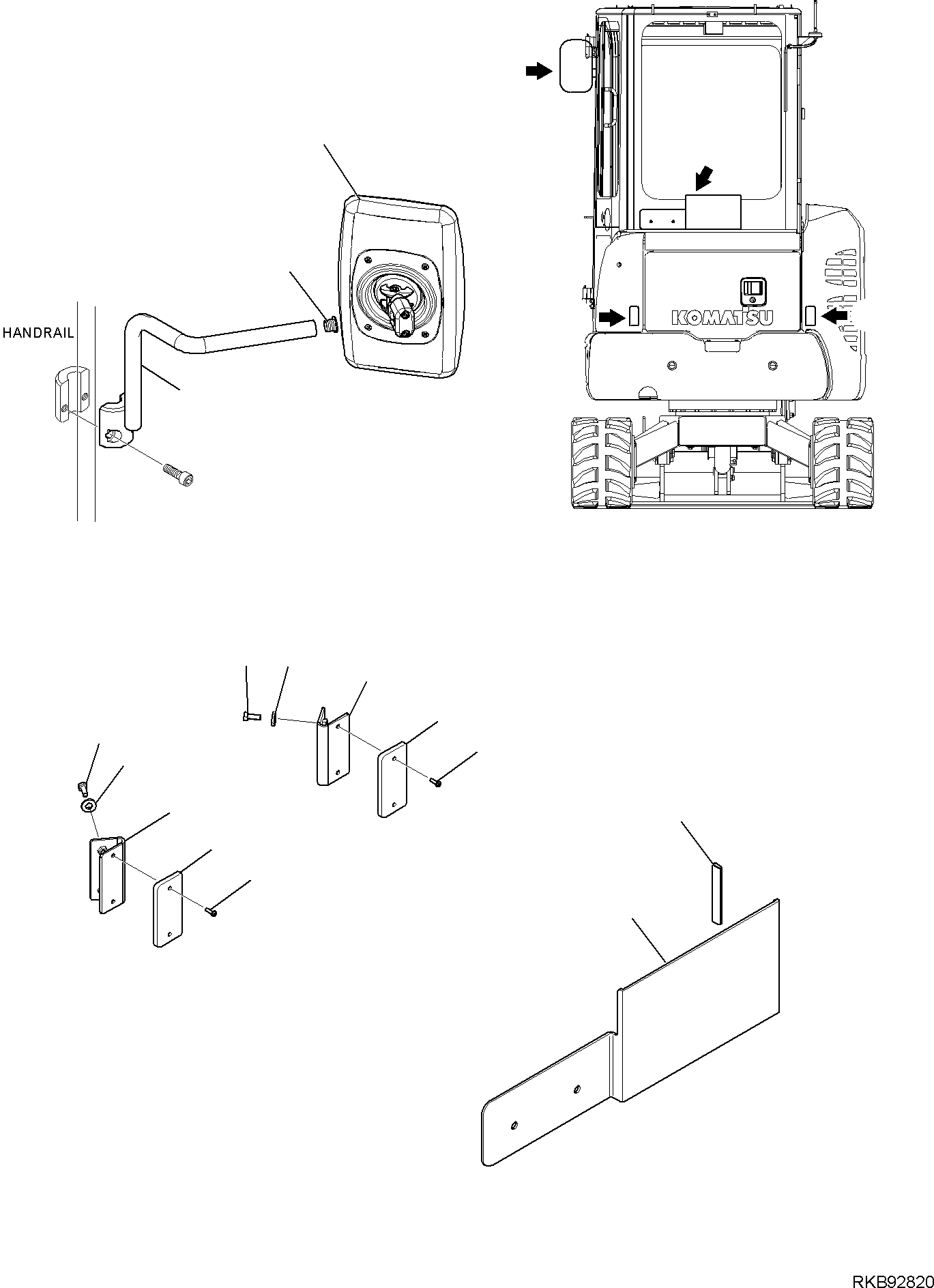 Кронштейн 2A1-54-11330 KOMATSU