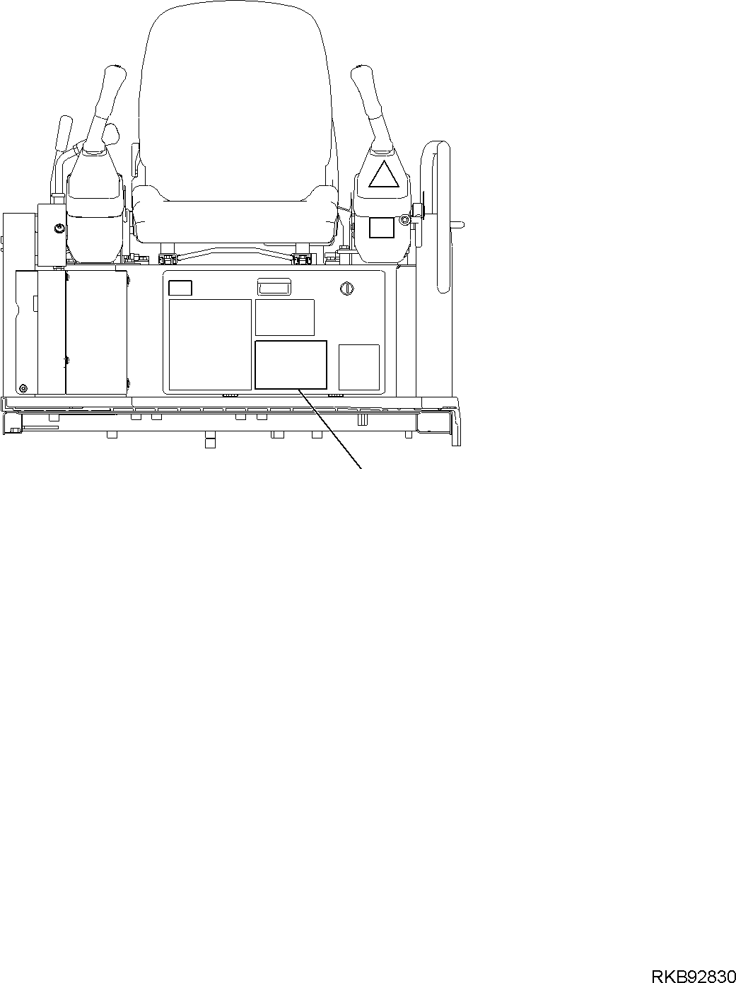 DECAL, LIFTING CAPACITY 22K-98-31710 KOMATSU