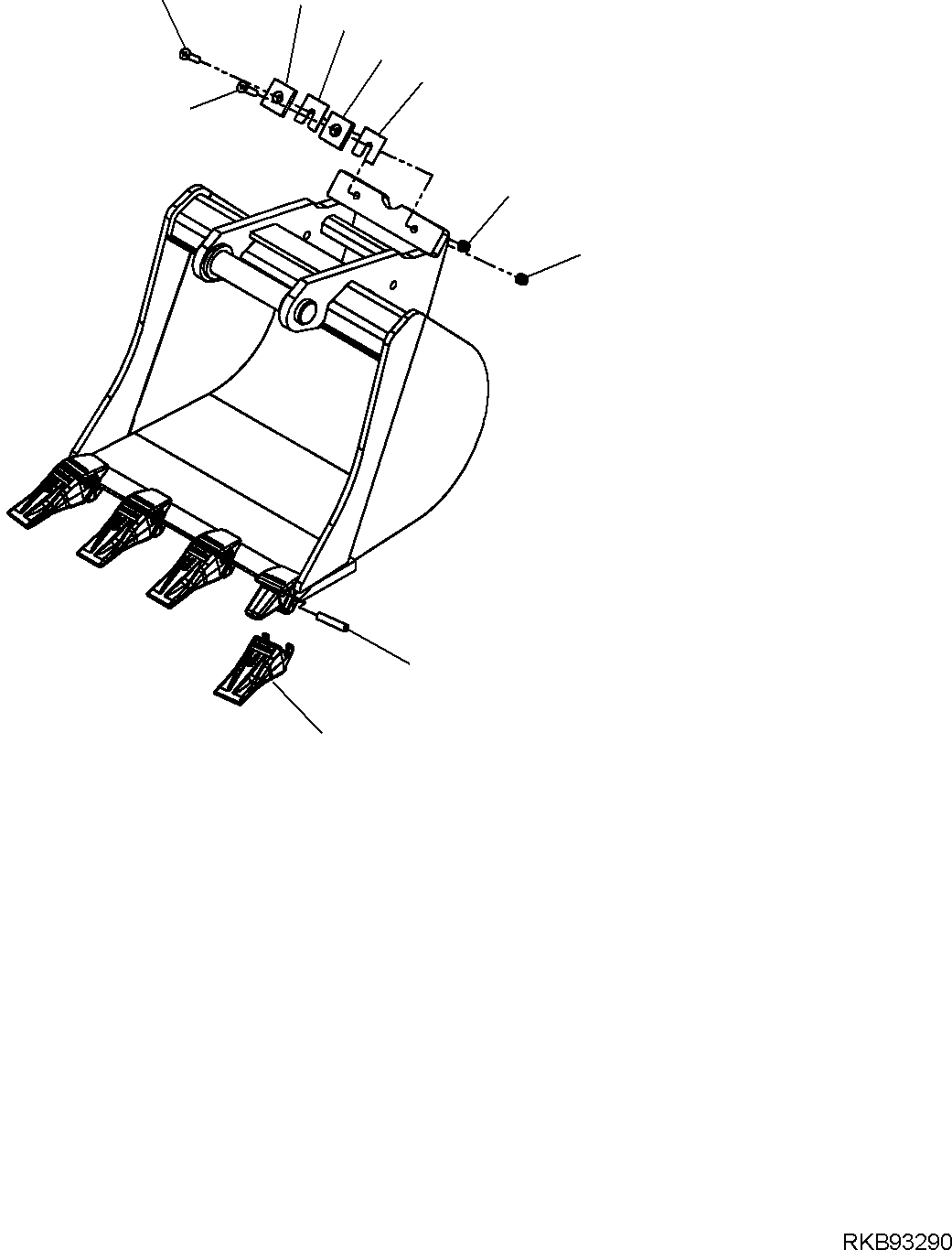 Зуб ковша 22L-09-R3210 KOMATSU