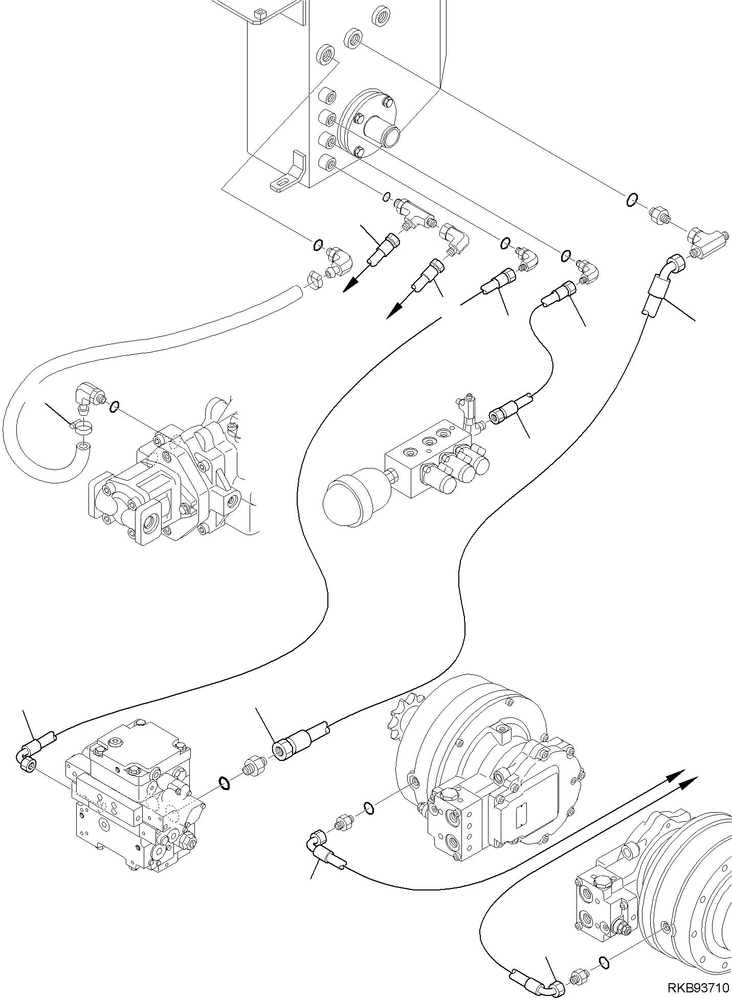 Шланг 37A-62-13810 KOMATSU