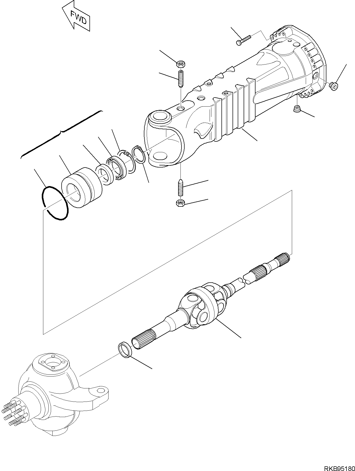 AXLE, HOUSING DGD2120600152 KOMATSU