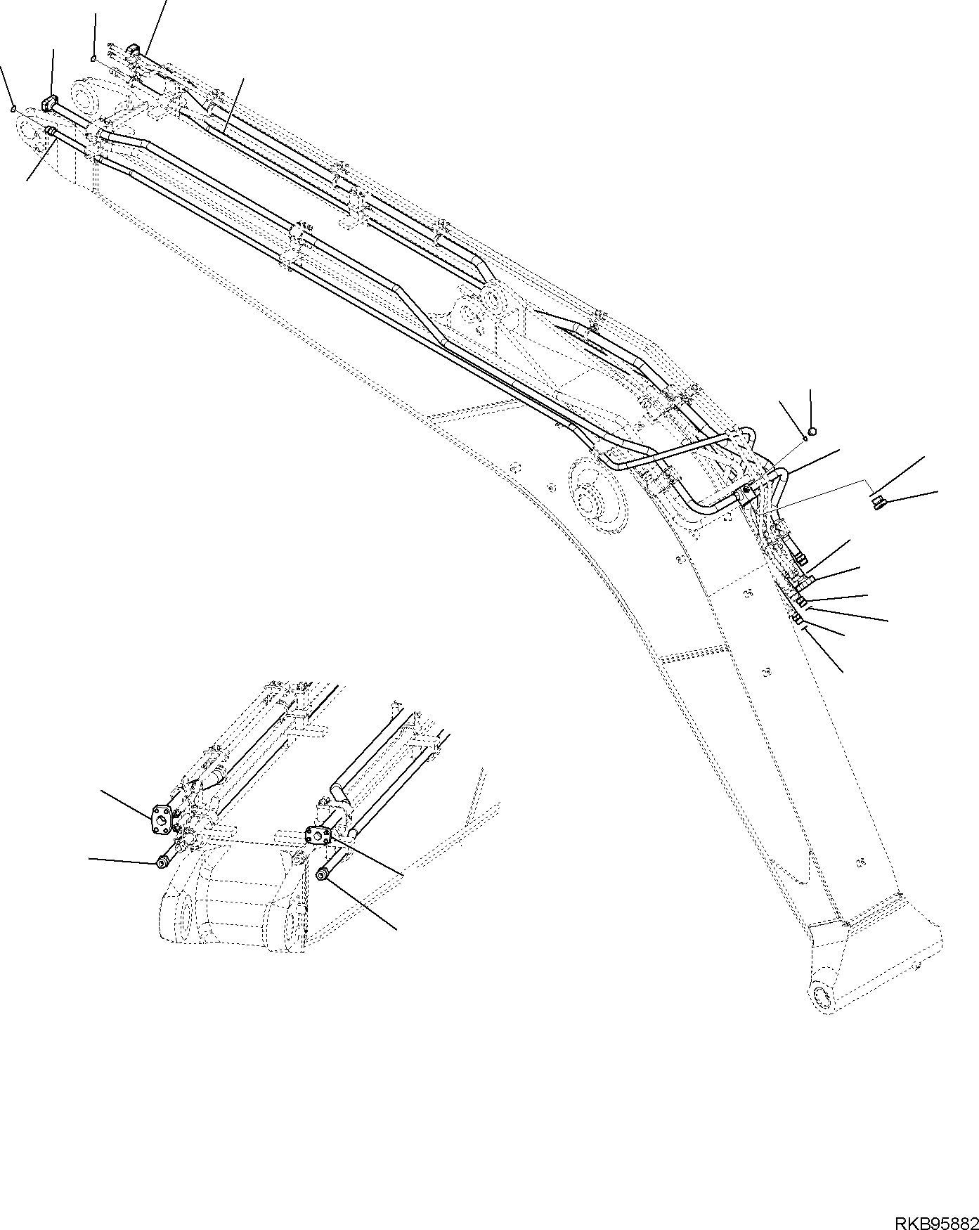 TUBE, GALVANIZED VERSION 22B-62-R8260 KOMATSU
