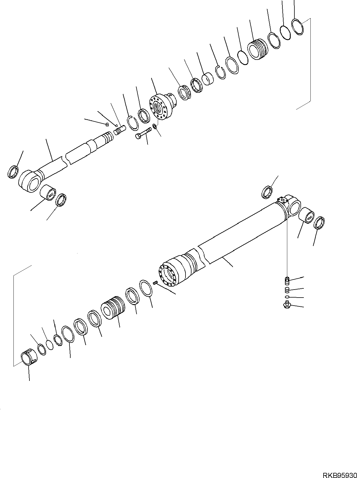 ARM CYLINDER, ASSEMBLY 707-G1-02090 KOMATSU