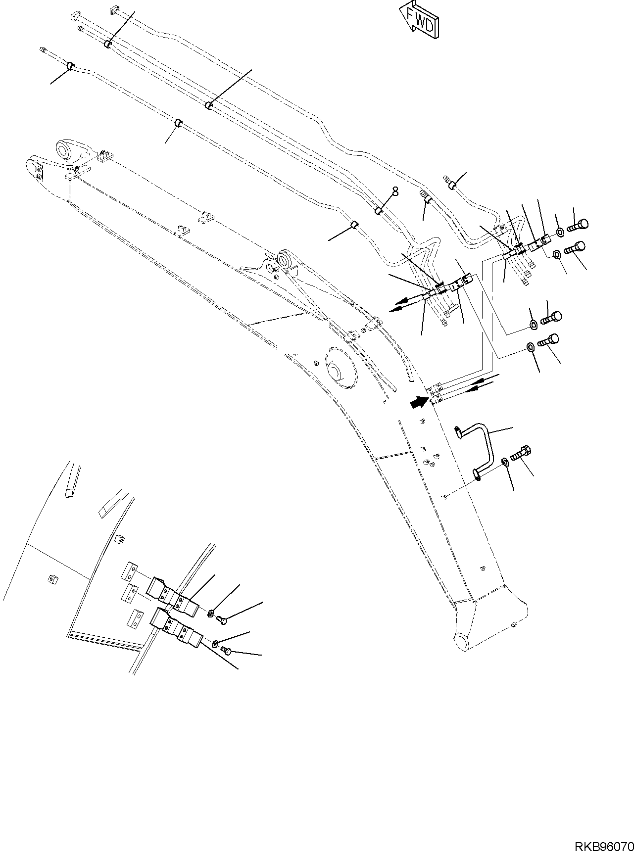 CLAMP, GALVANIZED VERSION 22B-62-R8640 KOMATSU