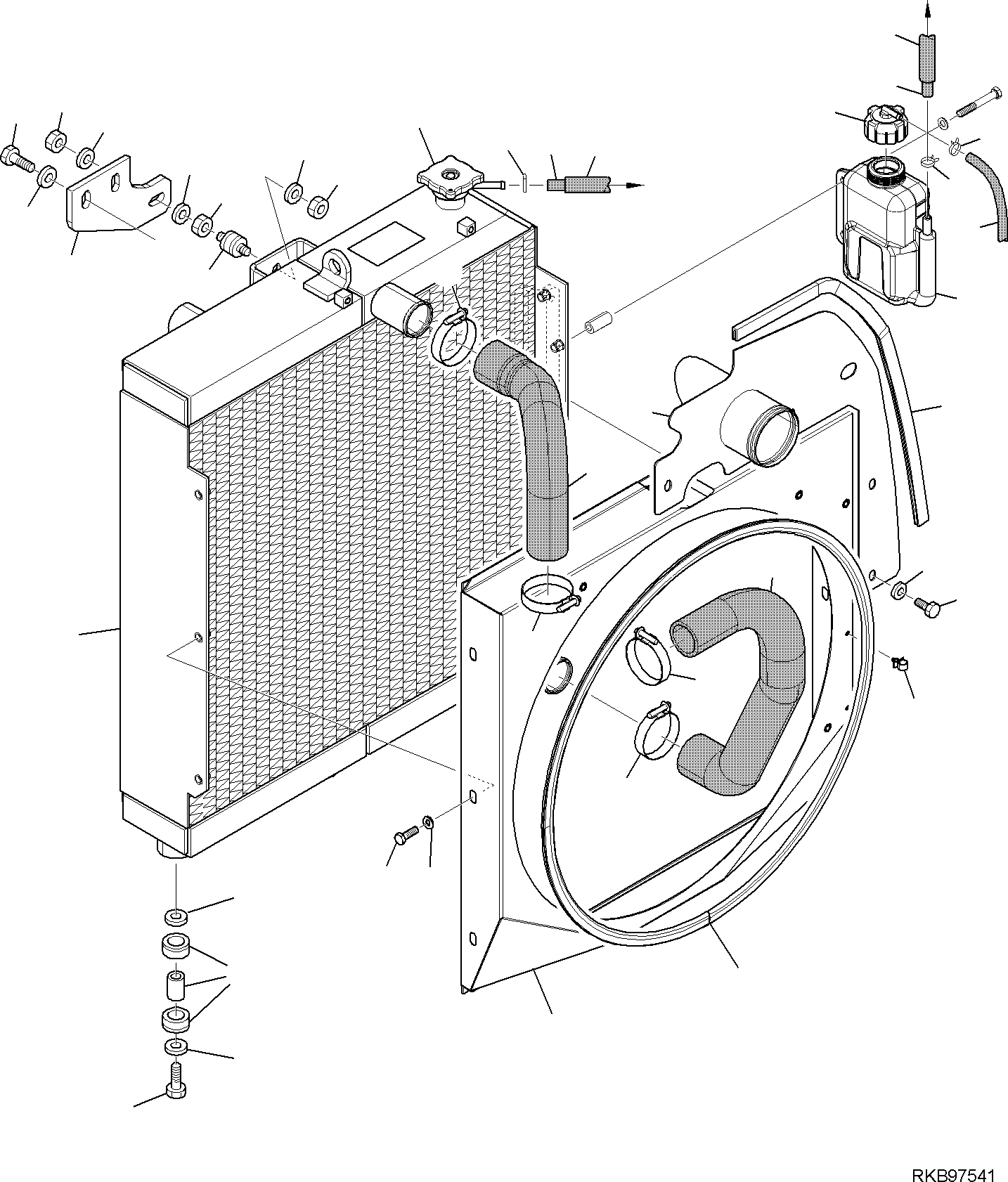 COOLER, ASSEMBLY 22E-03-21101 KOMATSU