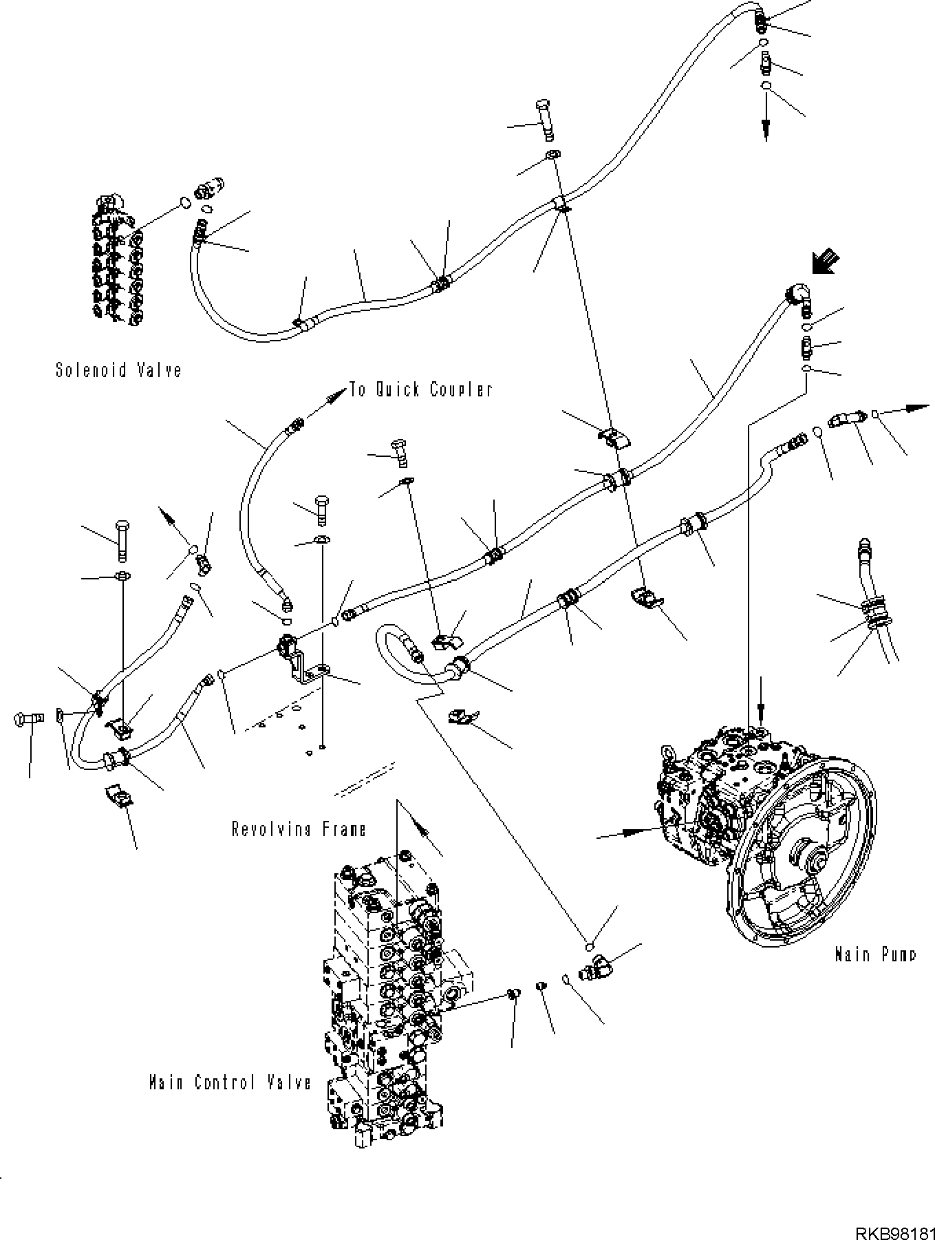Шланг 22B-62-38142 KOMATSU