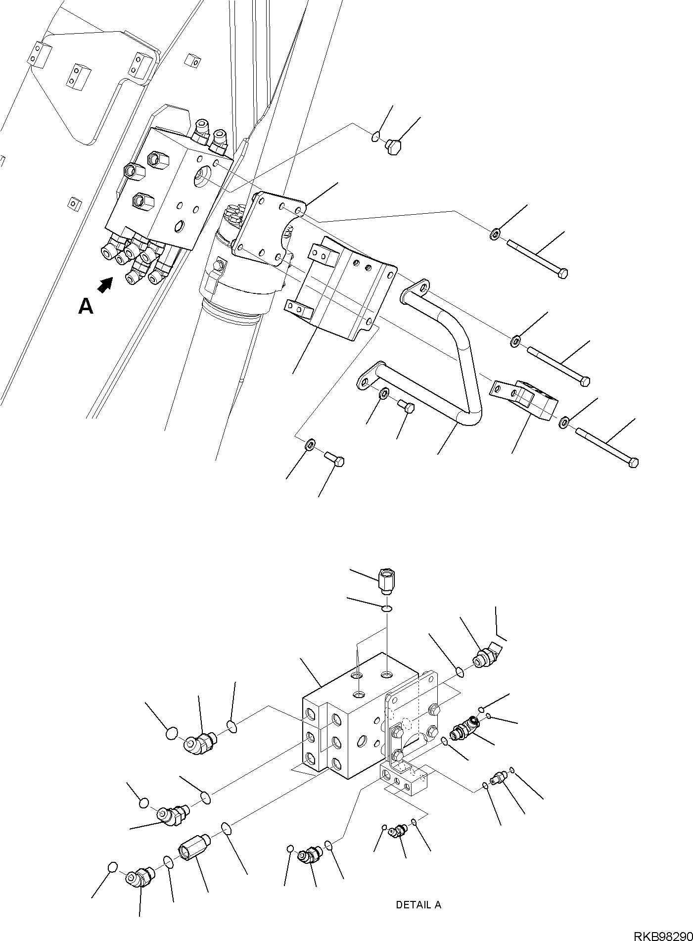 Кронштейн 22B-70-KA361 KOMATSU