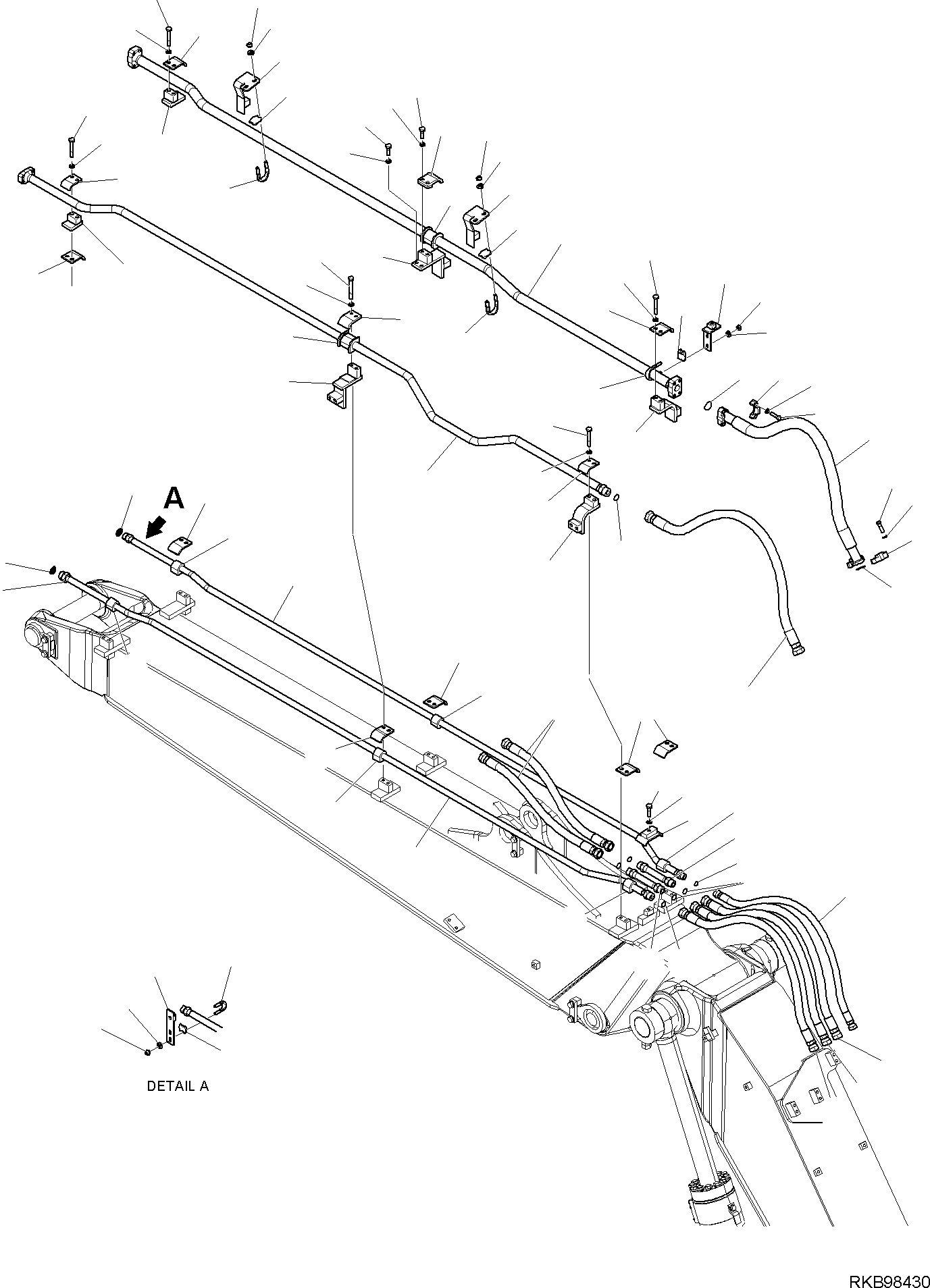 BRACKET, GALVANIZED VERSION 22B-62-RA820 KOMATSU