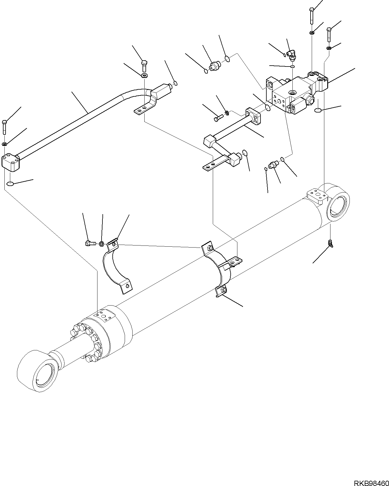 TUBE, L.H. GALVANIZED VERSION 22B-62-RA460 KOMATSU