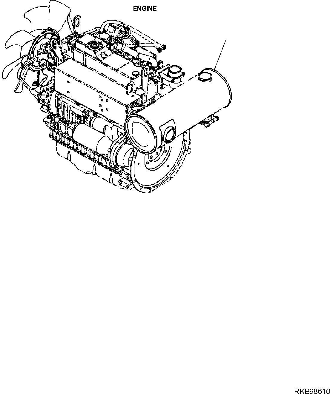 ASPIRATED ENGINE, ASSEMBLY, STANDARD 22M-01-31101 KOMATSU