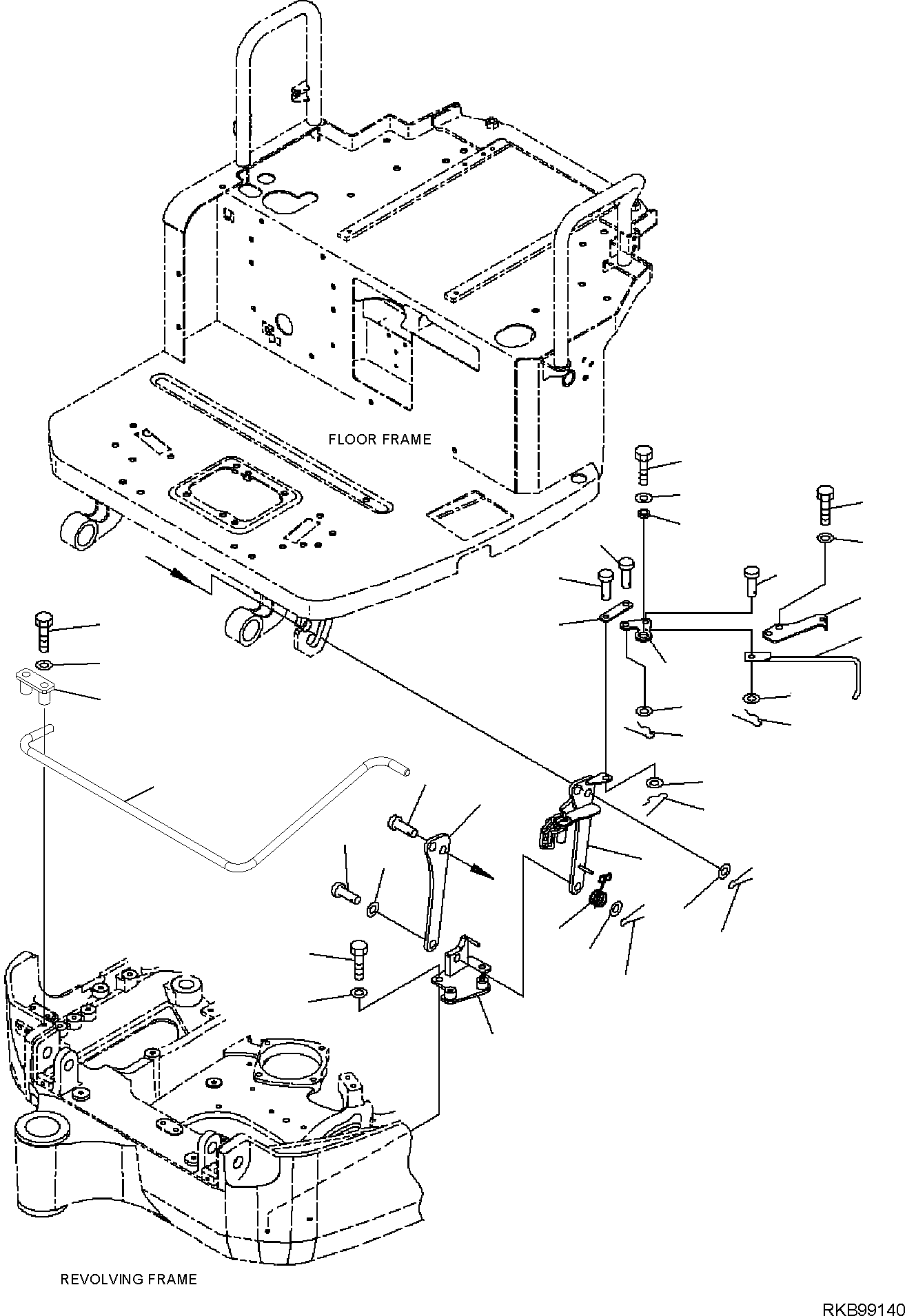 BAR, TORSION 22J-54-35650 KOMATSU