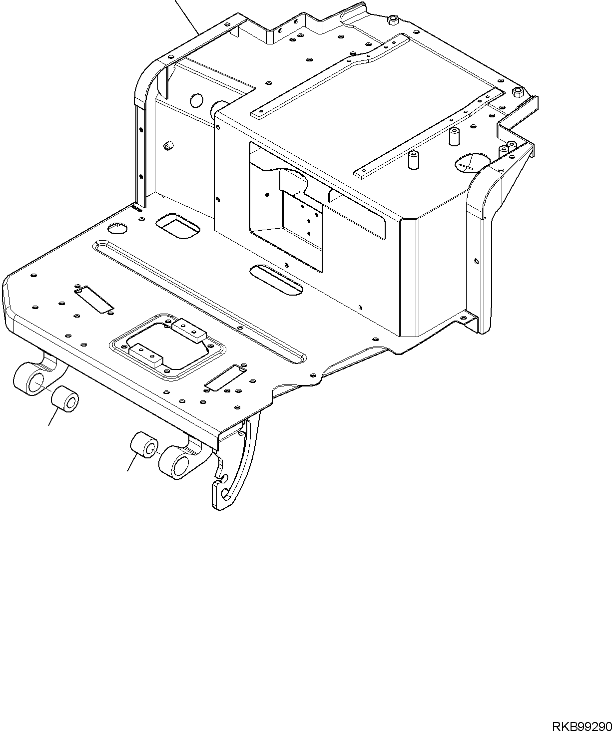 FLOOR FRAME, ASSEMBLY 22J-54-R9830 KOMATSU