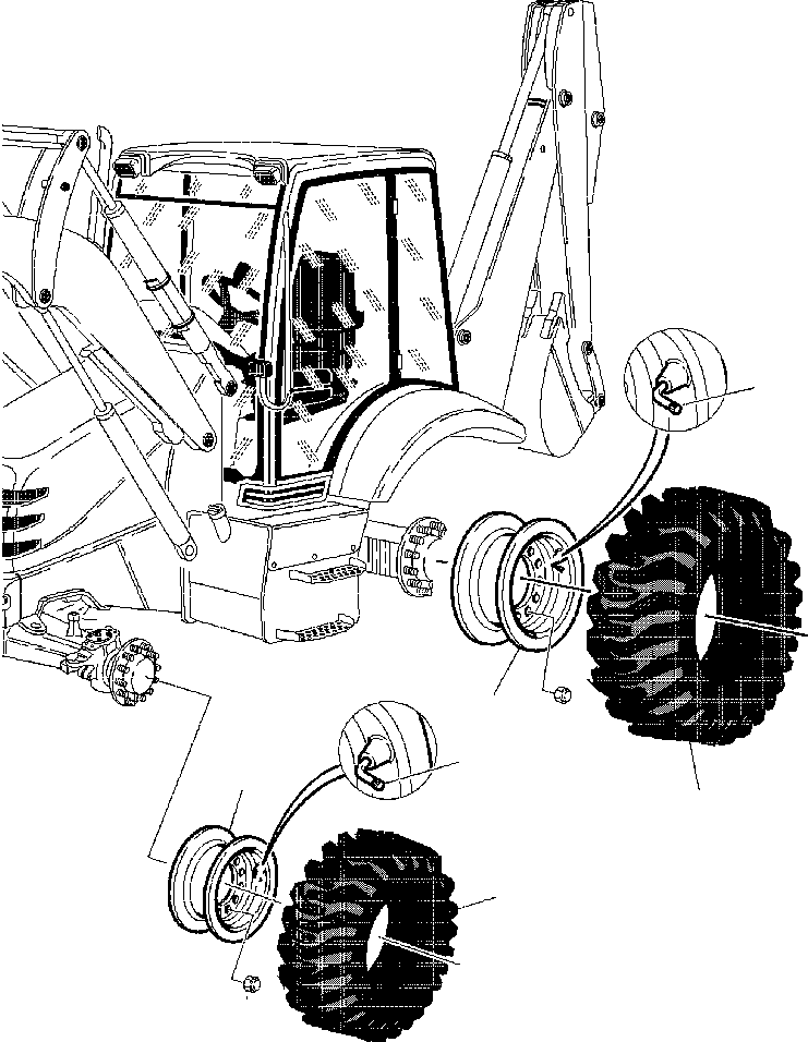 VALVE, FRONT TIRE 2938-30-1120 KOMATSU
