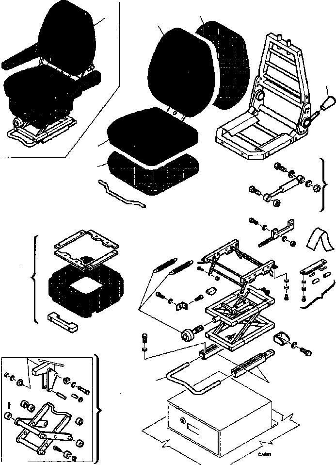 OPERATORS SEAT 312605088 KOMATSU