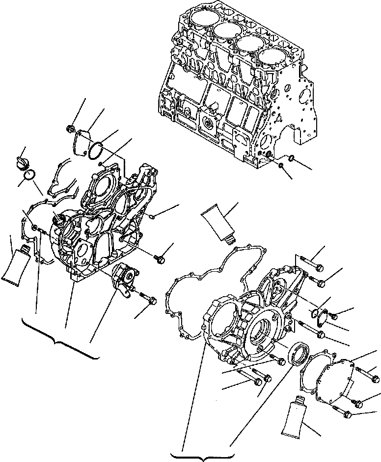 Картер YM123900-1500 KOMATSU