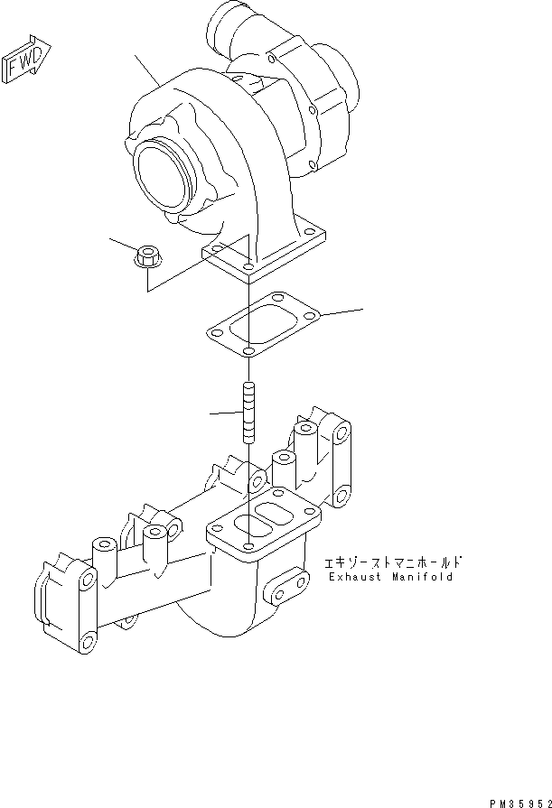TURBOCHARGER ASS'Y 6732-81-8100 KOMATSU