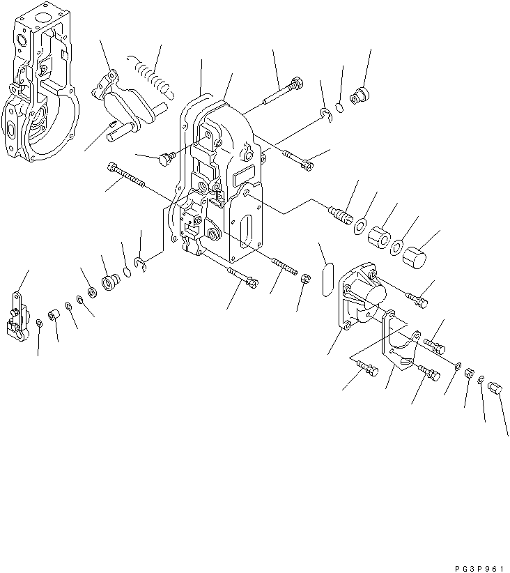 Регулятор в сборе (DK105404-5270) KOMATSU