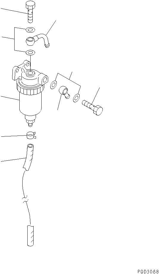WATER SEPARATOR A.,(SEE FIG.A4130-02A1) (\0\600-311-9700) KOMATSU