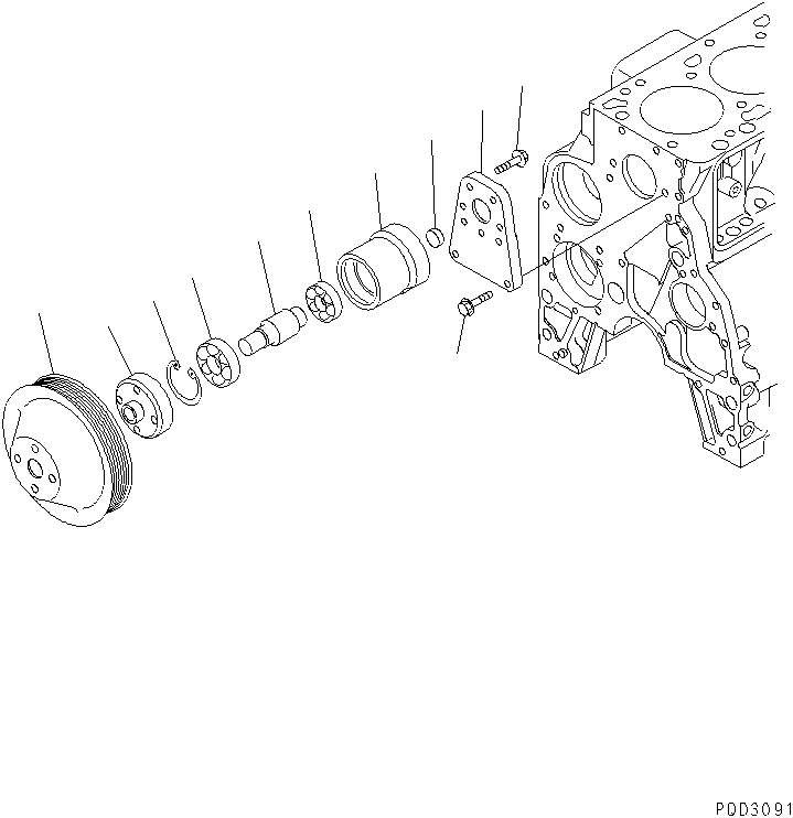 Фиксатор 6732-61-3540 KOMATSU