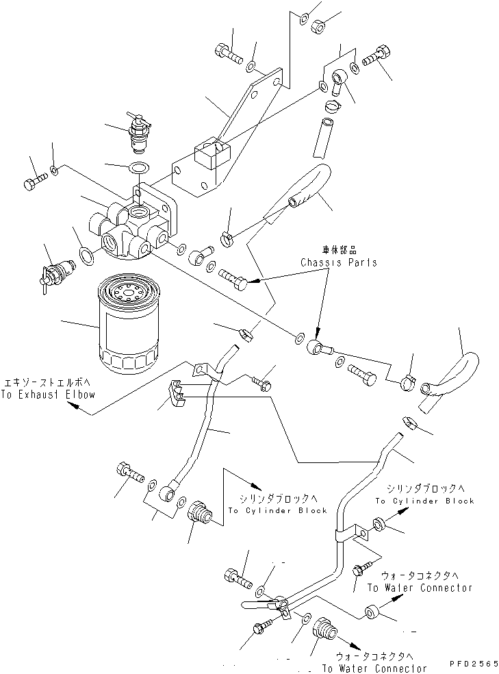 Трубка 6732-61-8250 KOMATSU