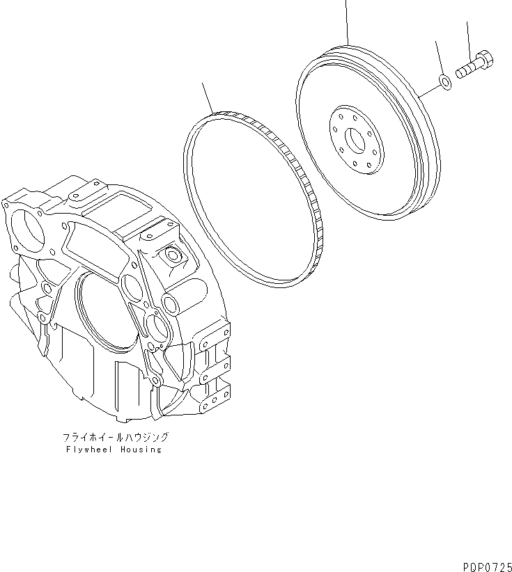 FLYWHEEL ASS'Y 6735-31-4400 KOMATSU