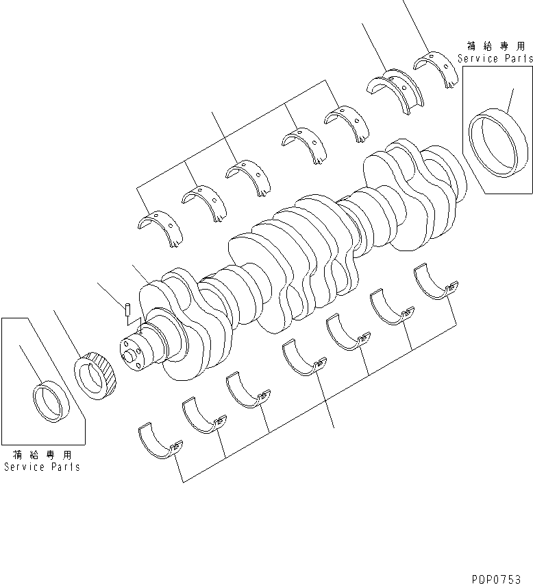 Упорный вкладыш 6736-29-8140 KOMATSU
