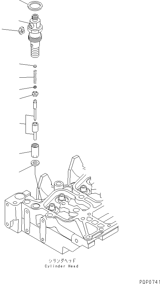 NOZZLE, INJECTOR 6736-11-3150 KOMATSU