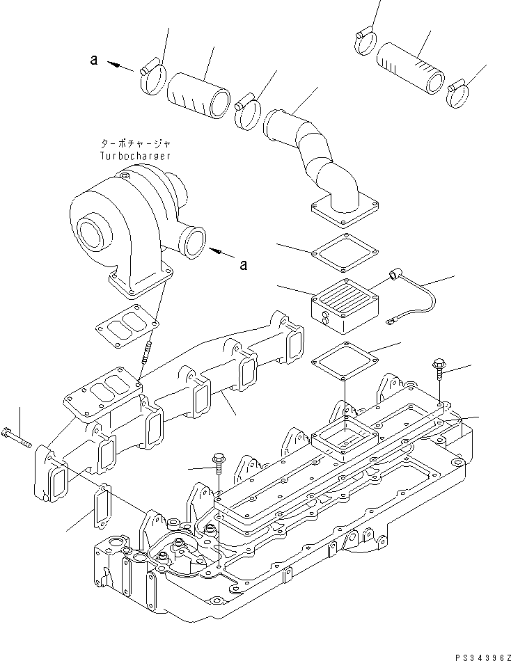 MANIFOLD,EXHAUST 6735-11-5210 KOMATSU