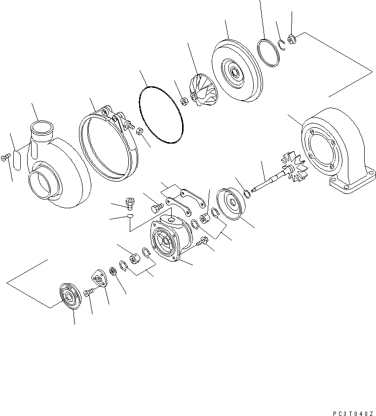 TURBOCHARGER ASS'Y 6735-81-8010 KOMATSU