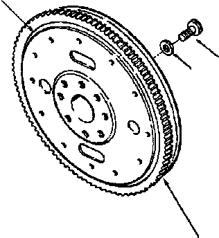 FLYWHEEL ASS'Y 6732-31-4100 KOMATSU