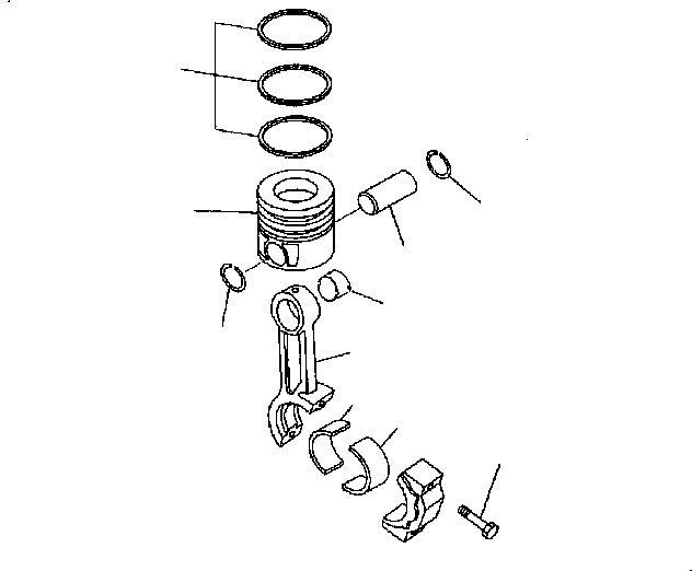 CONNECTING ROD A. 6737-32-3200 KOMATSU