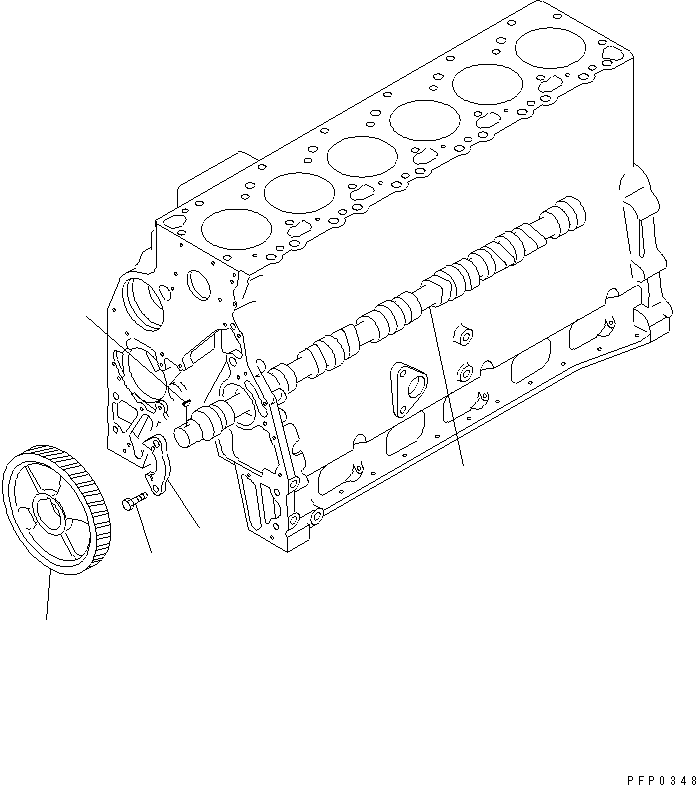 CAMSHAFT ASS'Y 6735-41-1100 KOMATSU