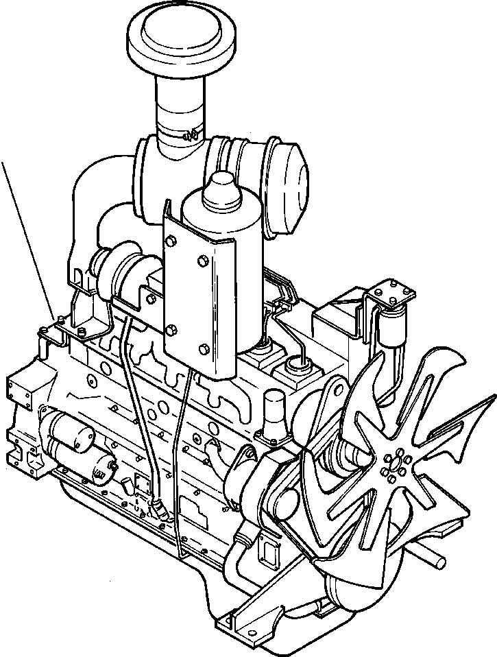 ENGINE, PRODUCTION 6154-17-AF00 KOMATSU