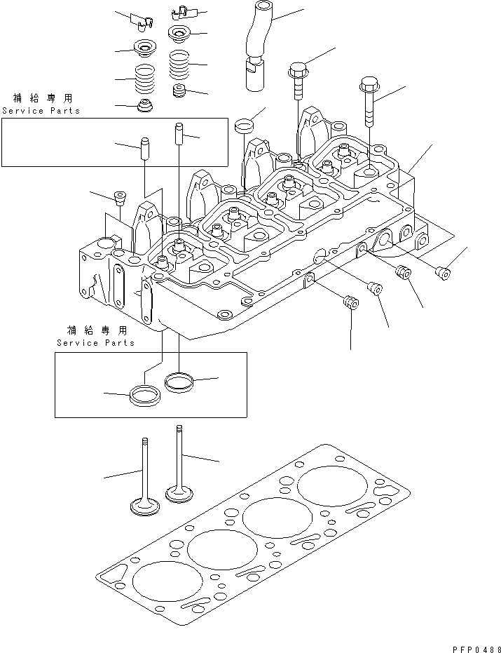 CYLINDER HEAD A. 6731-11-1170 KOMATSU