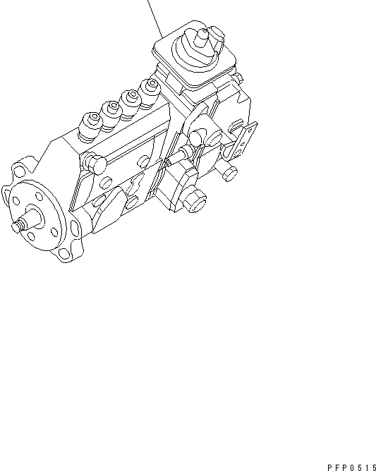Топливный насос высокого давления в сборе 6733-71-1210 KOMATSU