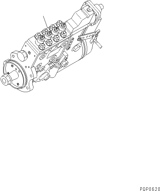 Топливный насос высокого давления в сборе 6733-71-1220 KOMATSU