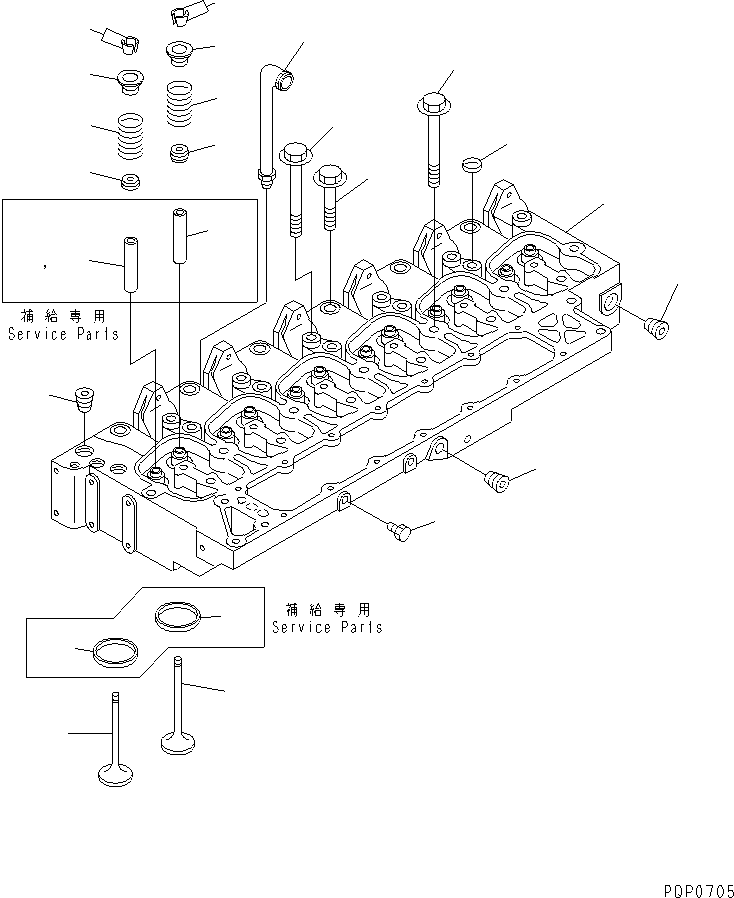 CYLINDER HEAD A. 6735-11-1030 KOMATSU