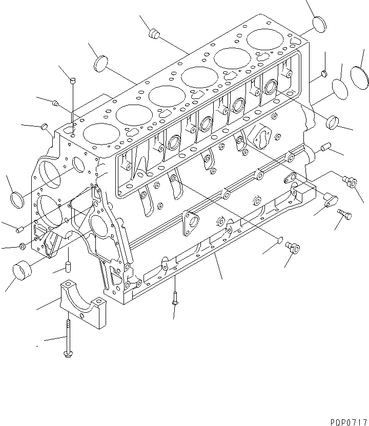 CYLINDER BLOCK A. 6735-21-1102 KOMATSU