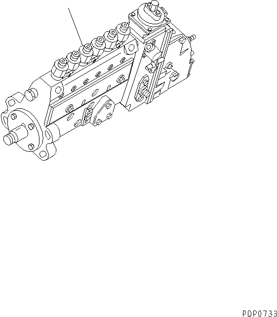 Топливный насос высокого давления в сборе 6731-71-1350 KOMATSU