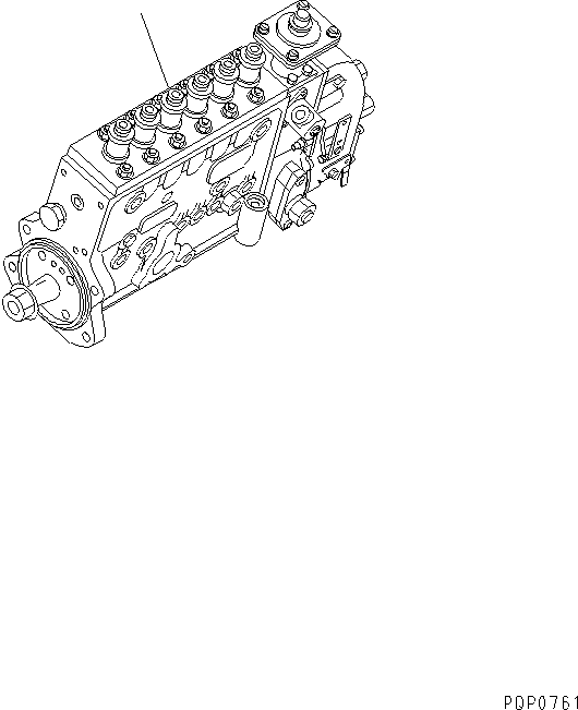 Топливный насос высокого давления в сборе 6731-71-1280 KOMATSU